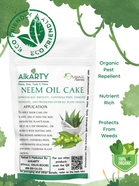 Alkarty Neem Oil Cake For Plants 450 Grams | Organic Fertilizer For Plants