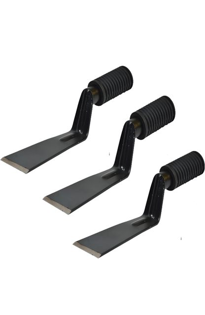 Set of 3 Khurpa/Khurpi Gardening Tools – Small-1", Medium-2" & Large-3" – Iron Handle with Grip, Glossy Powder Coated Finish