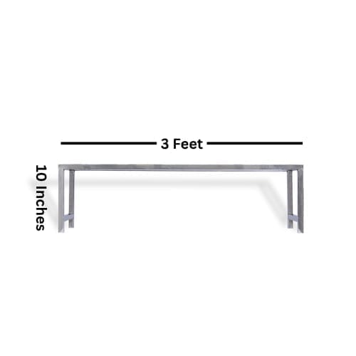 Plant Stands Set of 2 | Stainless Steel Bench Stand | 3ft-5ft Length, 10inches Height | Heavy-Duty & Durable for Balcony, Garden, Terrace, Indoor Outdoor Use