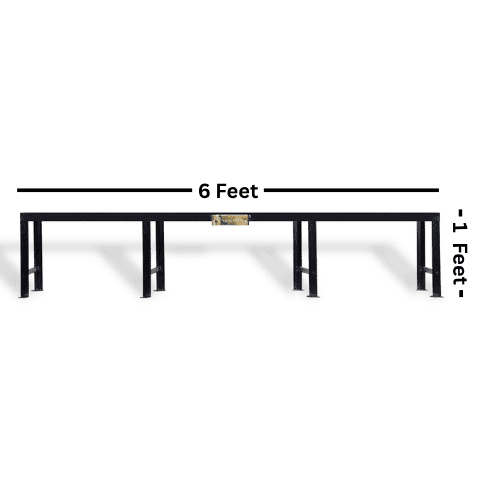 Metal Pot Stand for Big Size Plants Heavy Duty | 3ft-6ft Length, 1ft Height| Iron Bench Plant Stand Set of 2 | Rectangle Multiple Planter Base| Indoor & Outdoor, Balcony & Terrace