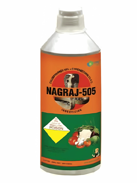 CROP CHEMICALS NAGRAJ-505 Chlorpyriphos 50%  Cypermethrin 5% EC Insecticide(NAGRAJ-505-100ml)