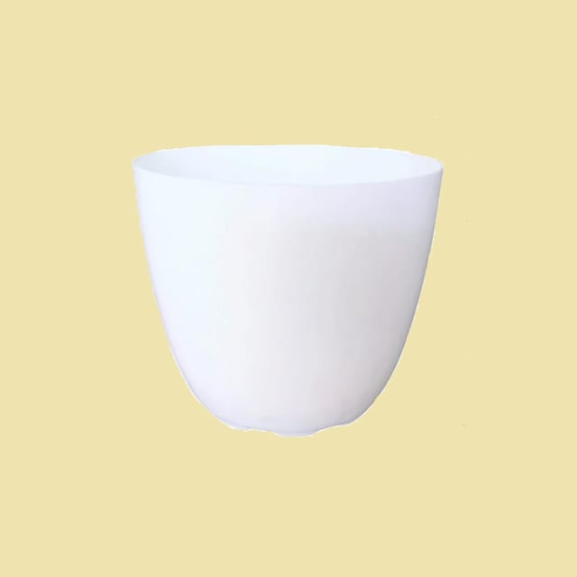 Orchid Round Pots 4  Inch | Marble White Color | Stylish Indoor & Outdoor Decorative Planter| Set of 6