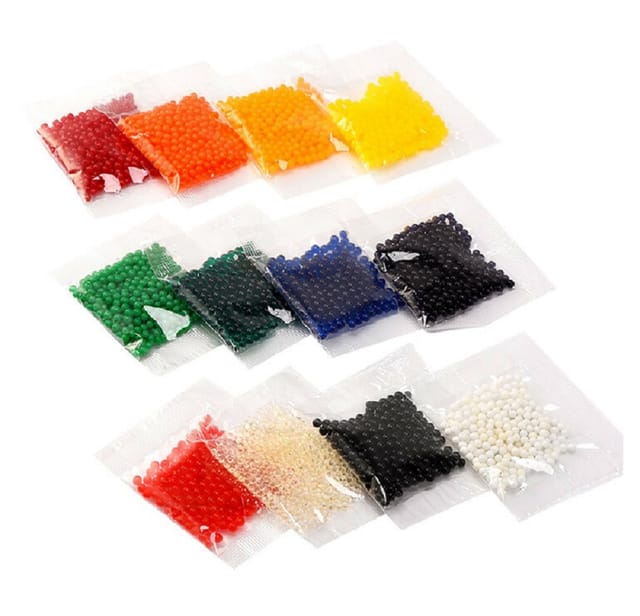 Orbeez Decorative Water Beads - Assorted 10 Color Pack 3500 Beads Apx
