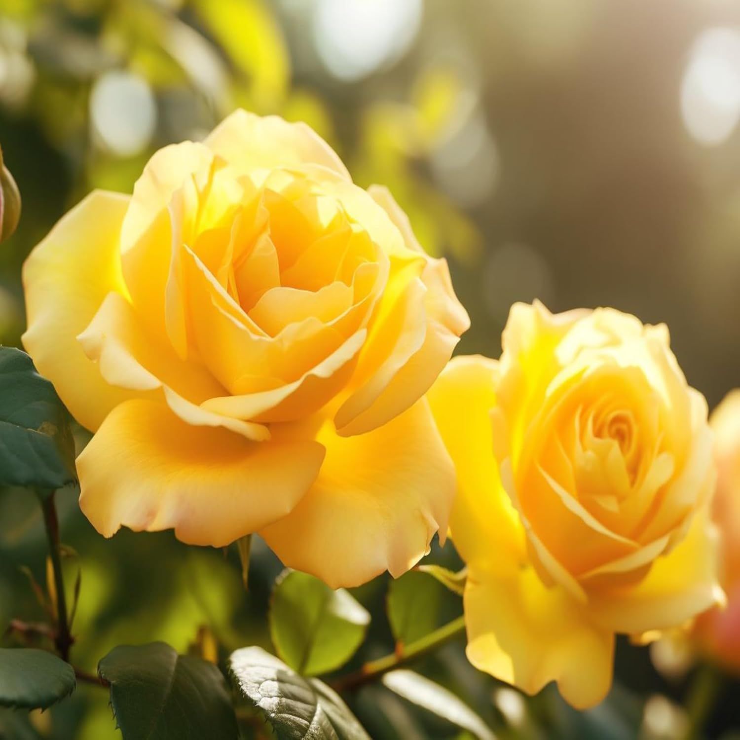 Yellow Rose Fragrant Flower Plants & Tree(1-2 Feet Size) - Tapobon