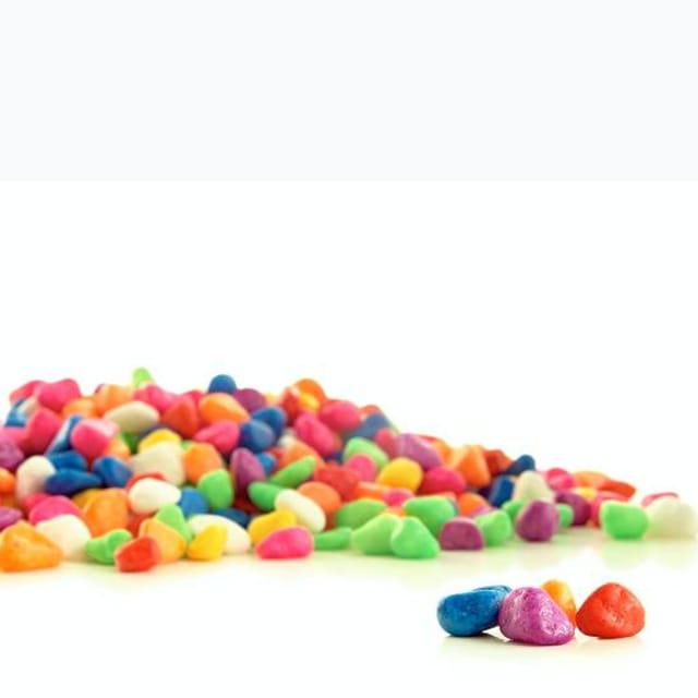 Aquarium Pebbles (Mix Color, Small) - 500gm Pack / Pebbles make the beauty of your home stand out.