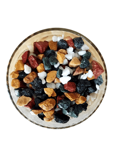 Multicolor Marble Chips Pebbles for Bonsai – 950 Grams