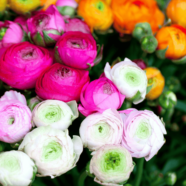 Ranunculus Bloomingdale Mix Flower Seeds –F1 Hybrid (Pack of 5 Seeds)