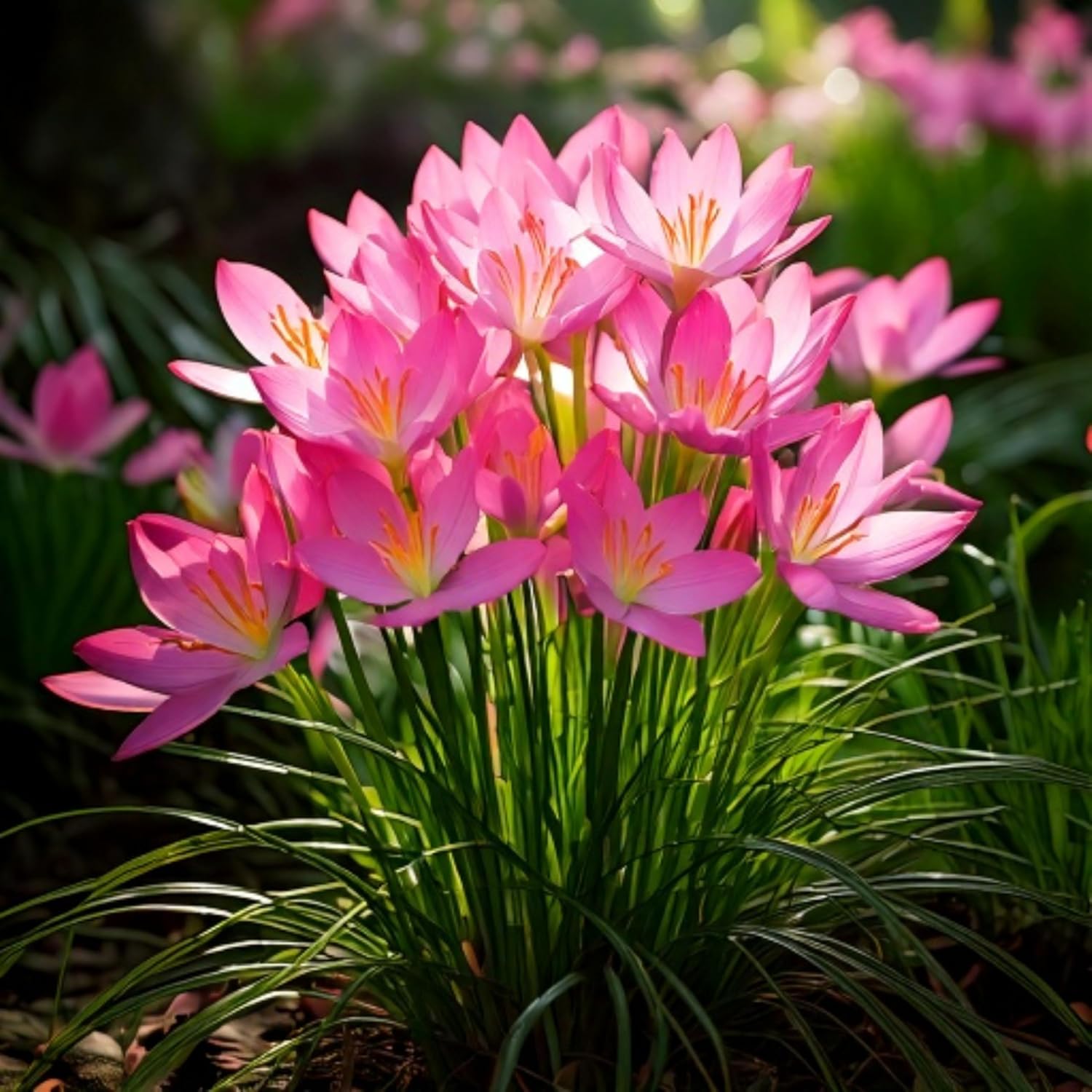 Pink Rain Lily Flower Bulbs-Shikha Plant Nursery