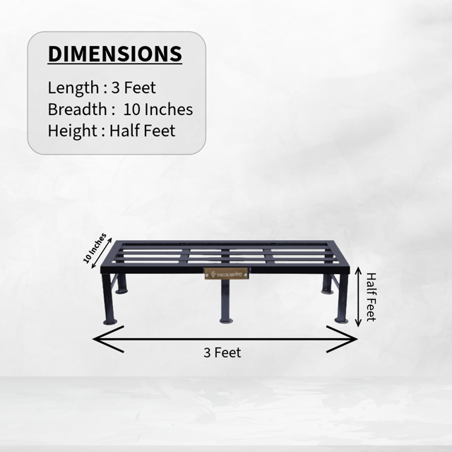 Metal Pot Stand for Big Size Plants Heavy Duty | 3ft-6ft Length, 1/2ft Height| Iron Bench Plant Stand Set of 1 | Rectangle Multiple Planter Base| Indoor & Outdoor, Balcony & Terrace